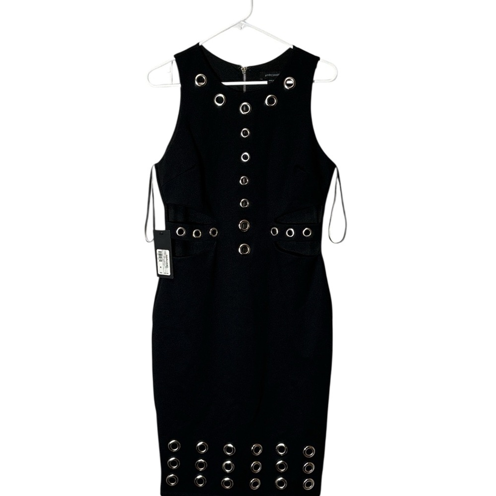 NWT.Marciano Black Grommet Midi Dress